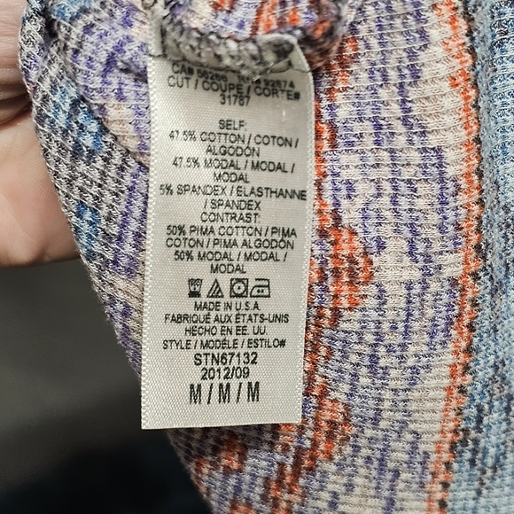 3/$25 Splendid | Waffle Knit Long Sleeve Thermal Top size Medium - Picture 8 of 10